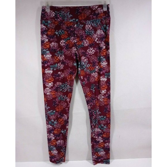 New LuLaRoe Tall & Curvy Leggings With Multicolor Floral Aztec Designs - Picture 2 of 7